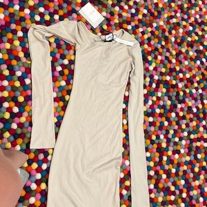 long sleeved knit dress